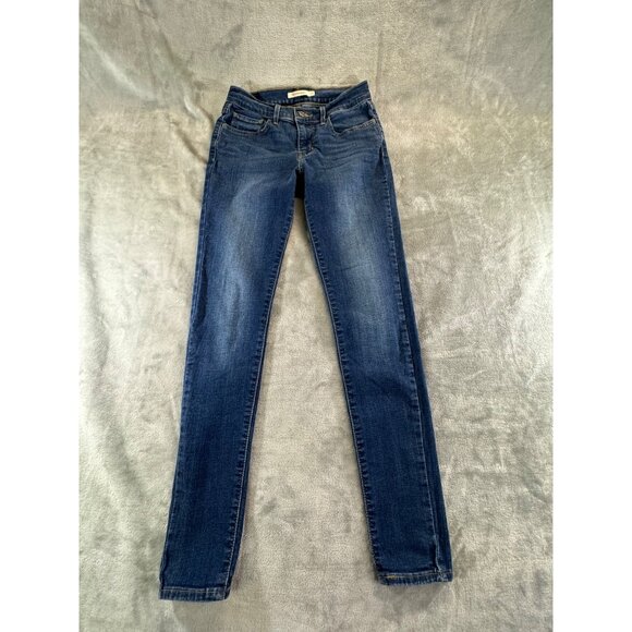 Levi 710 Jeans Women's 27 super skinny Blue denim jeans - Picture 1 of 16